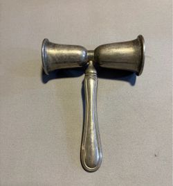 Wallace Silversmiths Silverplate Handled Double Cocktail Jigger