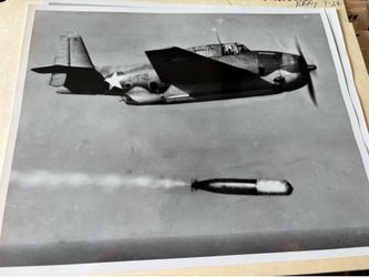 WWII Aircraft dropping Torpedoes 2 8X10’s