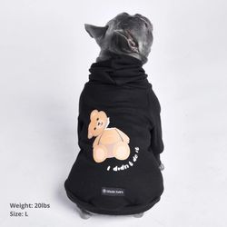 Spark Paws Broken Teddy Bear Dog Hoodie L