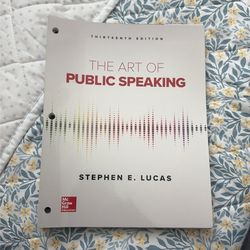 The Art Of Public Speaking 13th edition