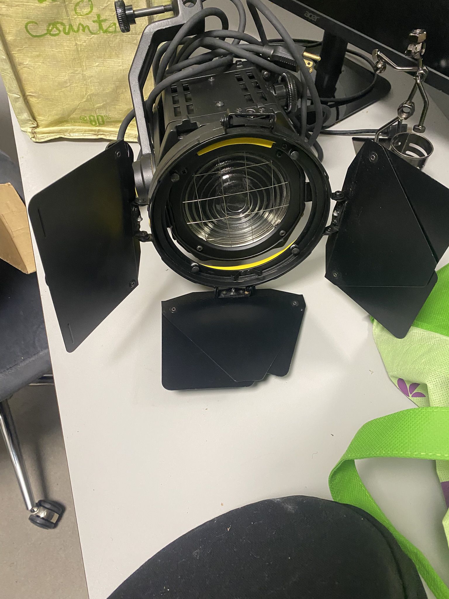 Arri 650/ Lowell Frenil Stage Lights With Tripods