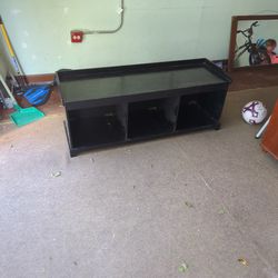 Black Wood TV Console Stand 