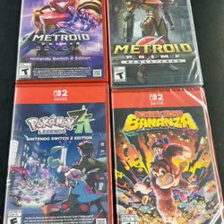Brand New - Sealed - Nintendo Switch Games - $200 Bundle Deal  Single Item at $65  Metroid 4  Metroid Prime  Pokémon ZA Donky Kong 