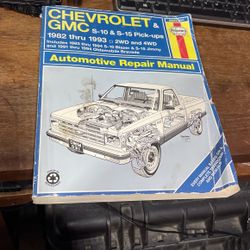 Haynes Repair Manual 24070 Chevy & GMC S-10 S-15 Pick-Up Truck 1(contact info removed) 2WD 4WD
