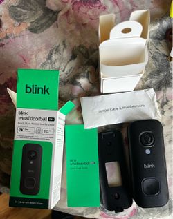 Brand New Blink Wired Doorbell 2K+ Camera