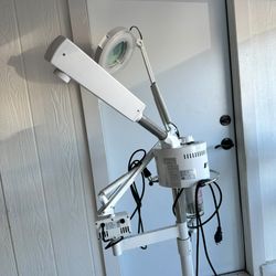 2 in 1 Ozone Facial Steamer & Mag Lamp Combo