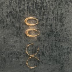 Aretes De Mujer De Oro De 14k
