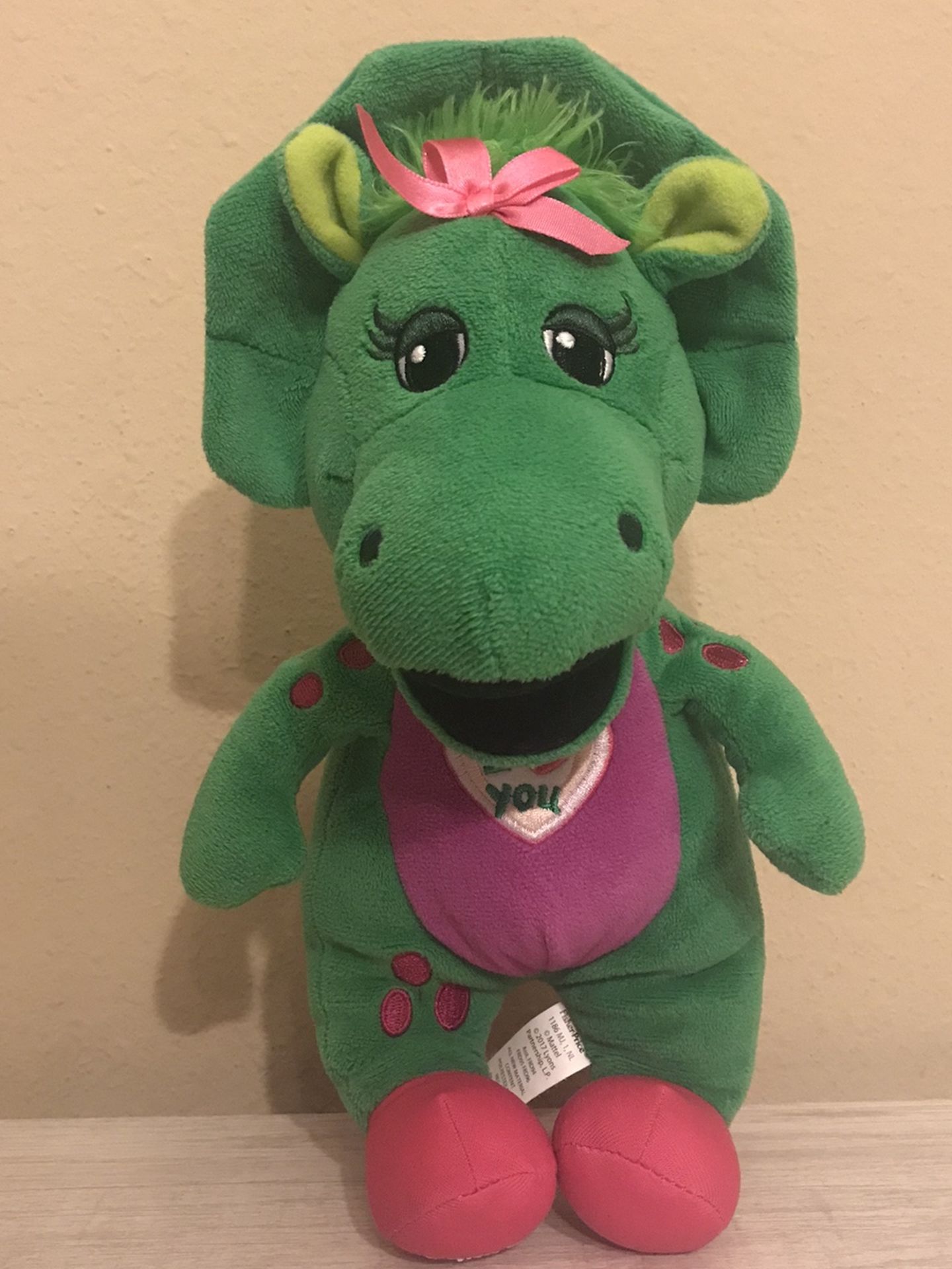 Barney Baby Bop I Love You Singing Plush