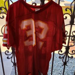KC Chiefs Adult #32 Marcus Allen Red/White/Gold L/46 Wilson Jersey 
