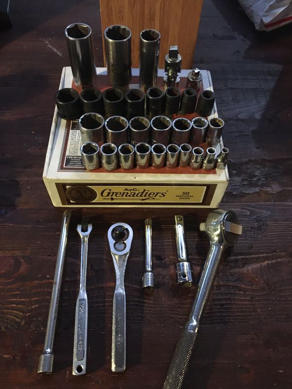 Vintage Craftsman V series 1/4 drive sae, 3/8 drive, and 3/8 drive