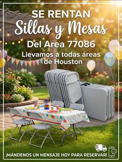 Sillas y Mesas Del Area 77086