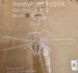 Jonathan Y Moravia 52" Indoor/ Outdoor Ceiling Fan With Lights And Remote In Brown