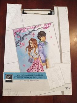 New Watercolor Anime Painting Book Kit