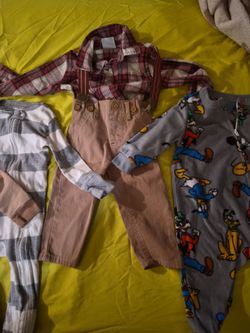 Toddler Plaid Shirt and Suspender Pants Set
