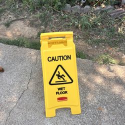 Rubbermaid Commercial Caution Wet Floor Safety Sign