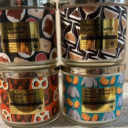 CHOCOLATE ESPRESSO MARTINI & SALTED CARAMEL PRETZEL orders CANDLES NEW BBW