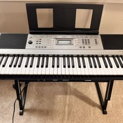 Yamaha PSR E353 Keyboard + Stand + Lifetime Subscription of Playground Sessions
