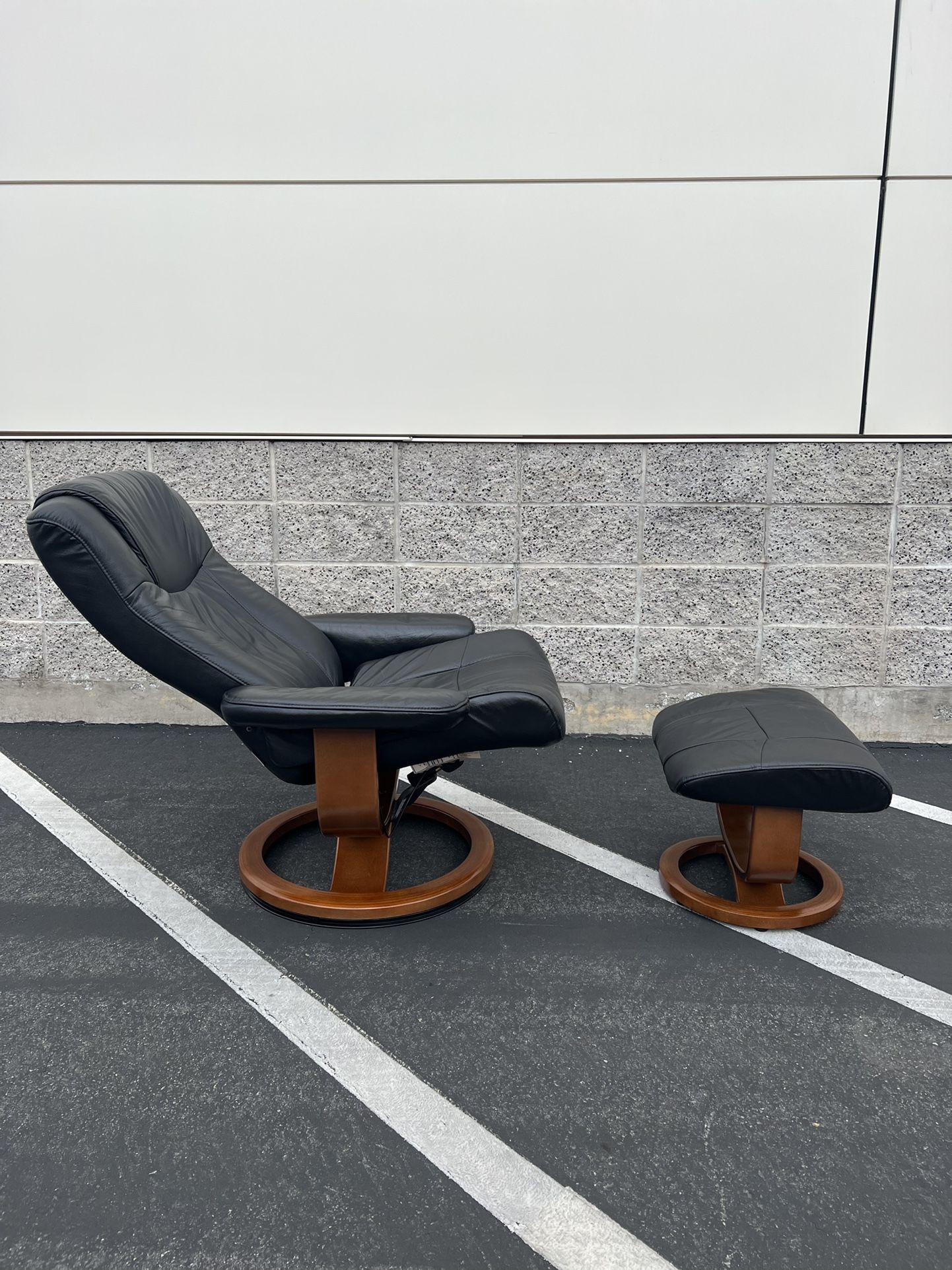 Vintage Lounge Chair Myers Contemporary Chair & Ottoman Mid-Century Modern Style by Palliser