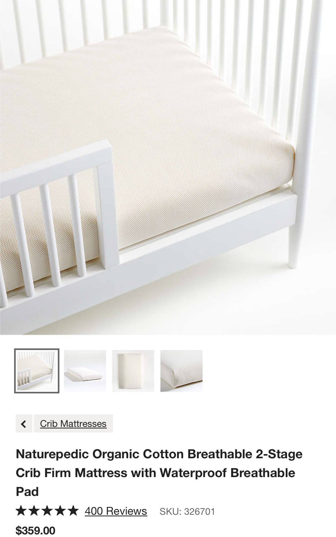 Naturepedic Crib Mattress