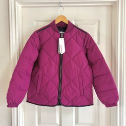 Lands End Petite Women’s ThermoPlume-Insulated Quilted Puffer Jacket, Rubellite, Small (fits Medium)