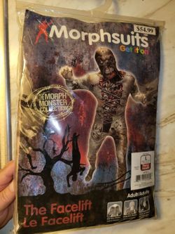 Men's Facelift Morphsuit Costume