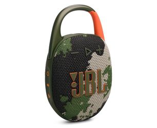 JBL Clip 5 - Ultra-Portable Waterproof Speaker - Camo Ultra-portable JBL Pro Sound, Redesigned carabiner, Up to 12 hours of playtime plus 3 hours with