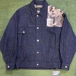 Raf Simons portrait denim Jean jacket