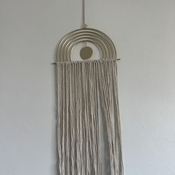 Wall Hanging, Brass Macrame
