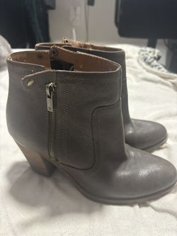 Lucky Brown Leather Ankle Boots