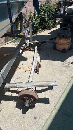 Trailer Axel with two tires see the picture