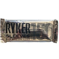 Ryker 150 Black Matte Card Sleeves Standard Size Trading Card Game Protector 