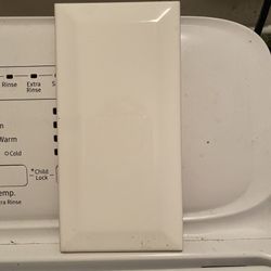 White Tile Bullnose   3x6