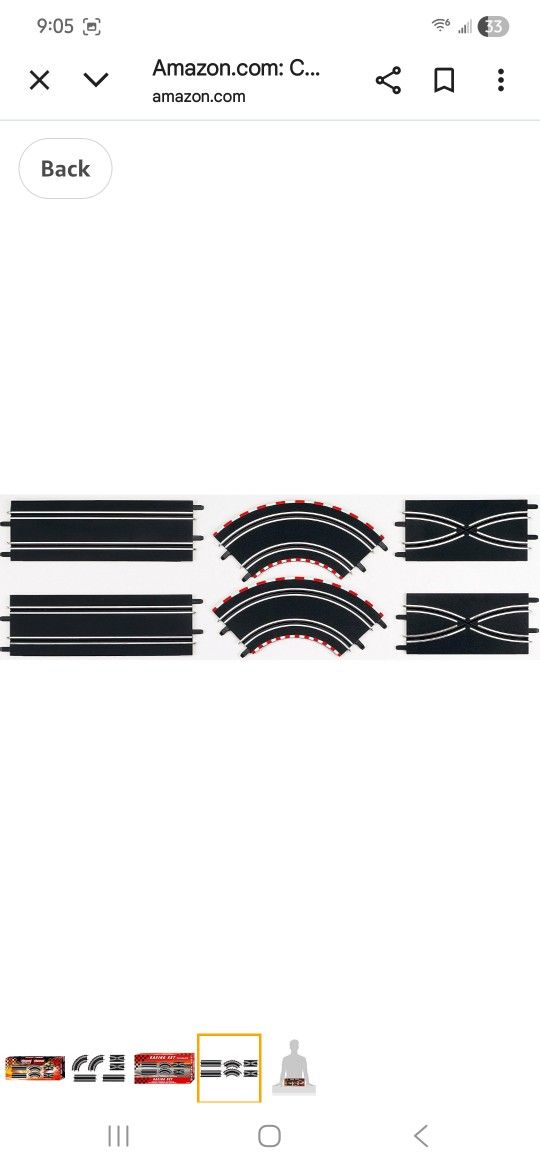 Carrera Track Pack 1 - Expansion Set Includes Additional Straight and Curve Racetrack Sections for Racetrack Extension and Customization