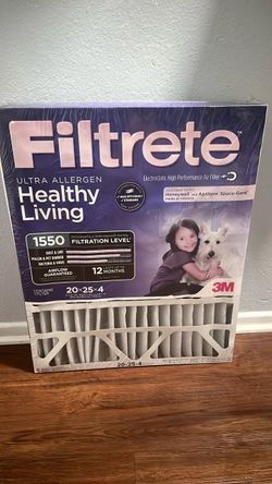 Filtrete 1550 filter 20x25x4