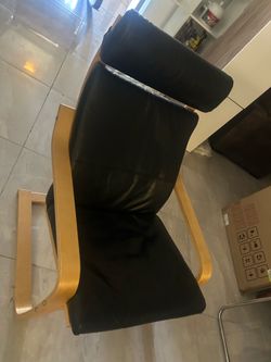 IKEA Poang Leather Chair