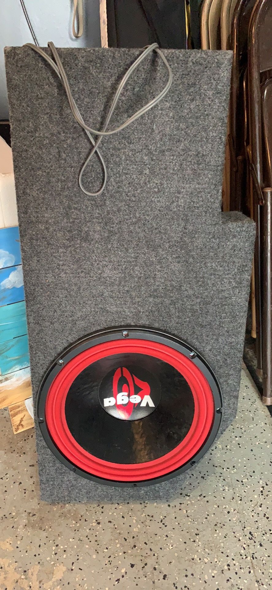 Cerwin Vega 12” subwoofer and Dodge Ram box