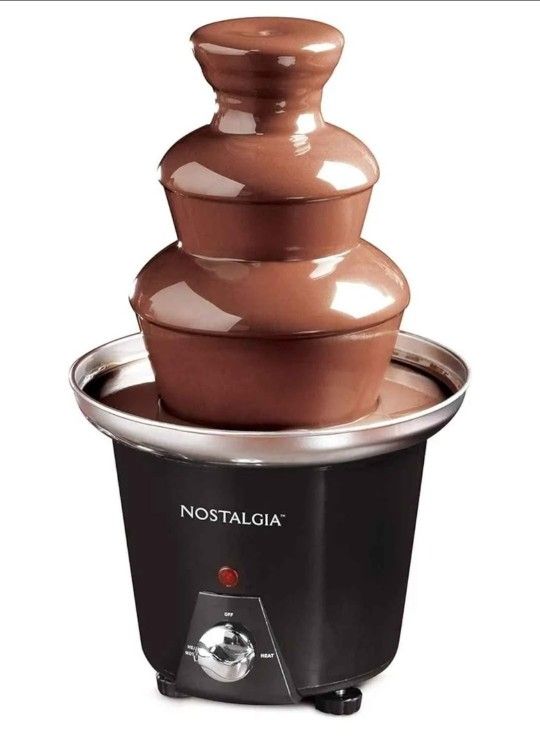 Nostalgia 3 Tier Electric Chocolate Fondue Fountain