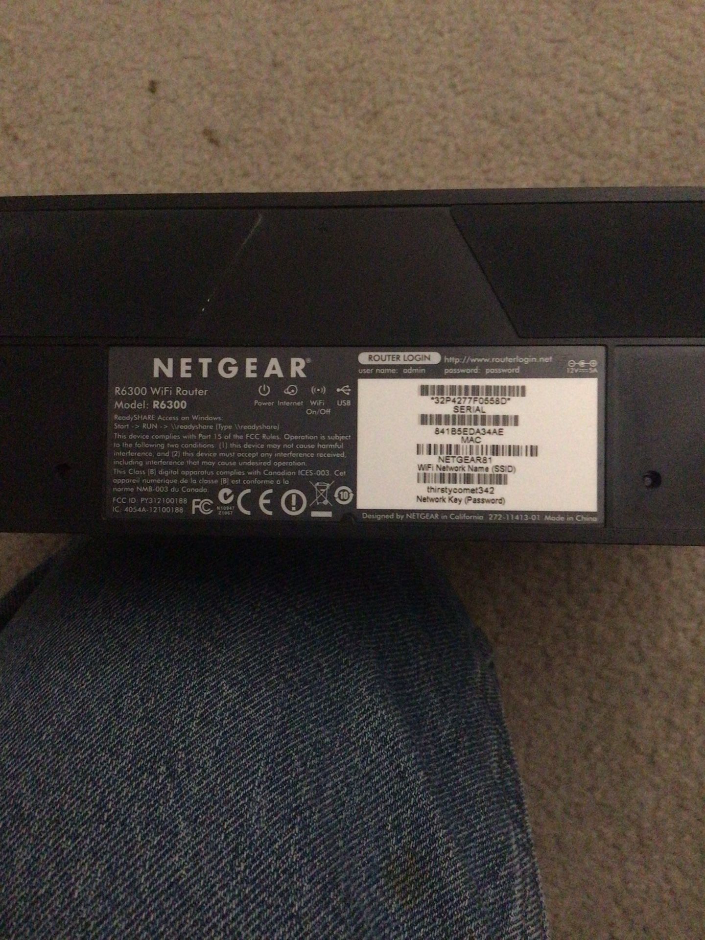 NETGEAR R6300 V2 - Read Description