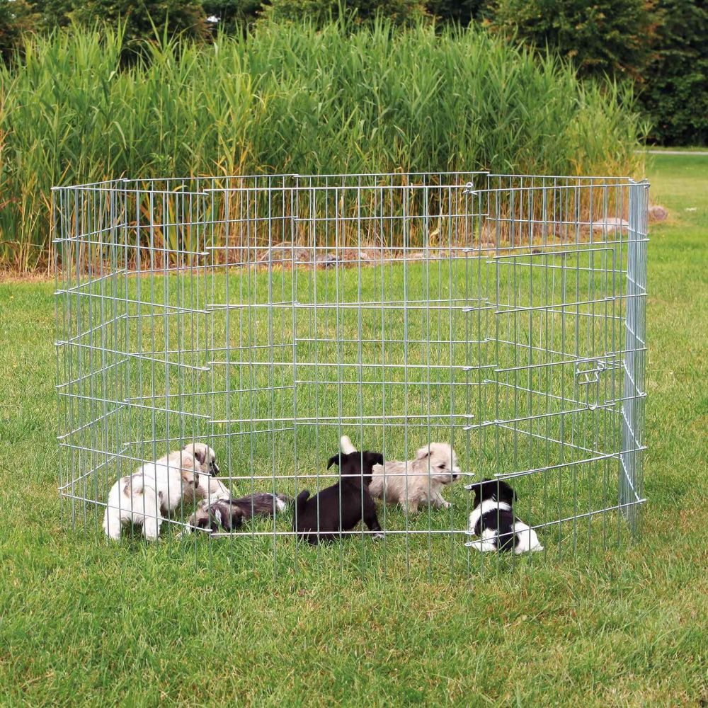 Trixie Galvanized Enclosure for Small Dogs / Puppy Playpen
