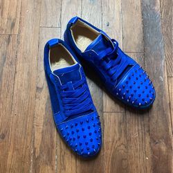Christian Louboutin  Suede Men’s  Low Top Spiked Sneakers