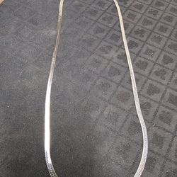 Sterling silver Herringbone Chain -30 inch
