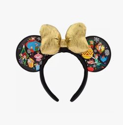 Disney Parks 2023 Christmas Light-Up Ornament Bow Minnie Ears Headband