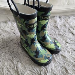 Boys Lone Cone Rain Boots Size 8