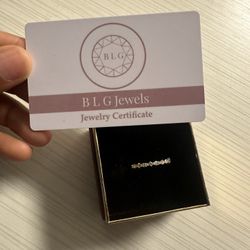 Moissanite  Wedding Band Size 9
