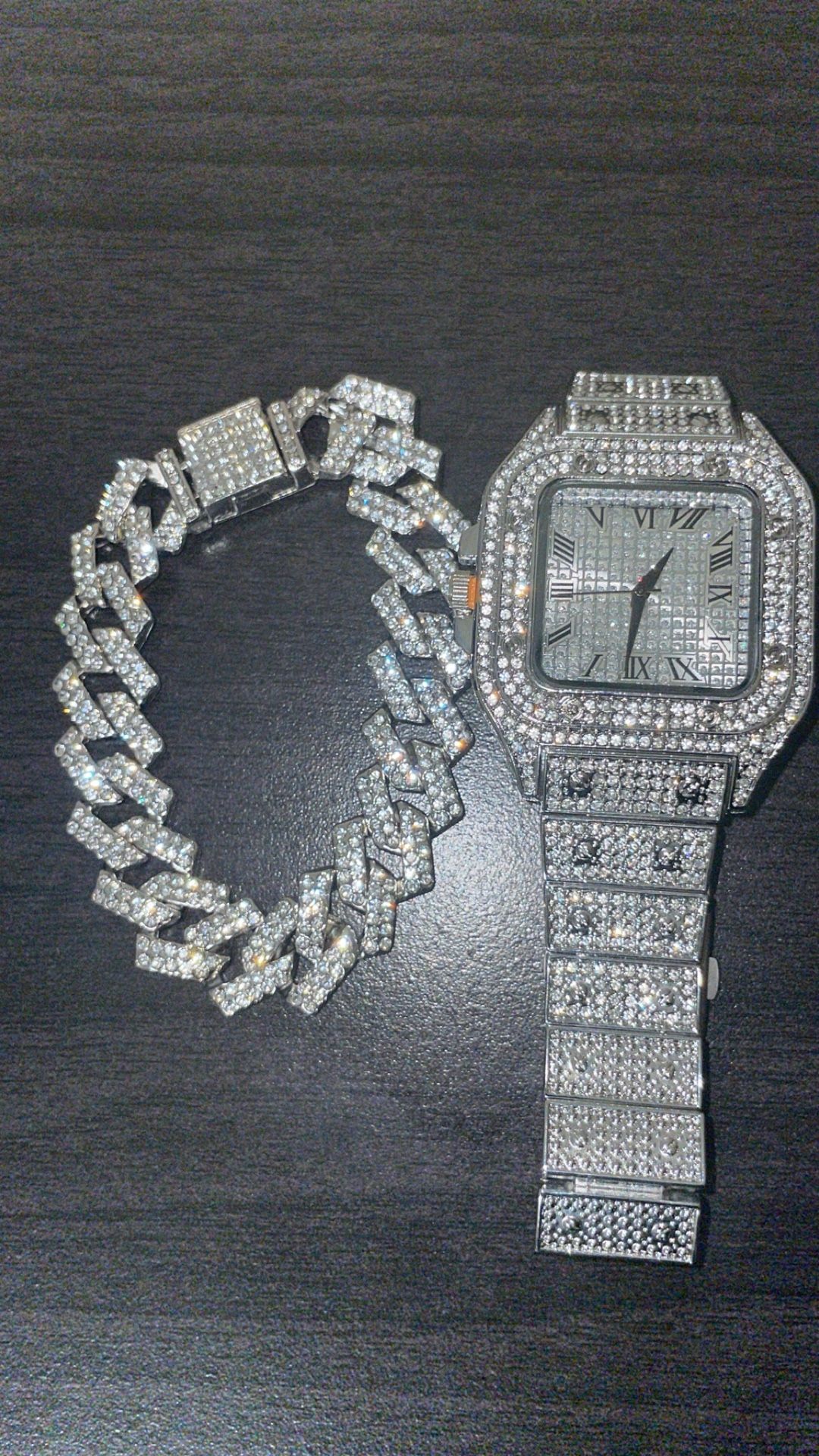 Watch and bracelet combo