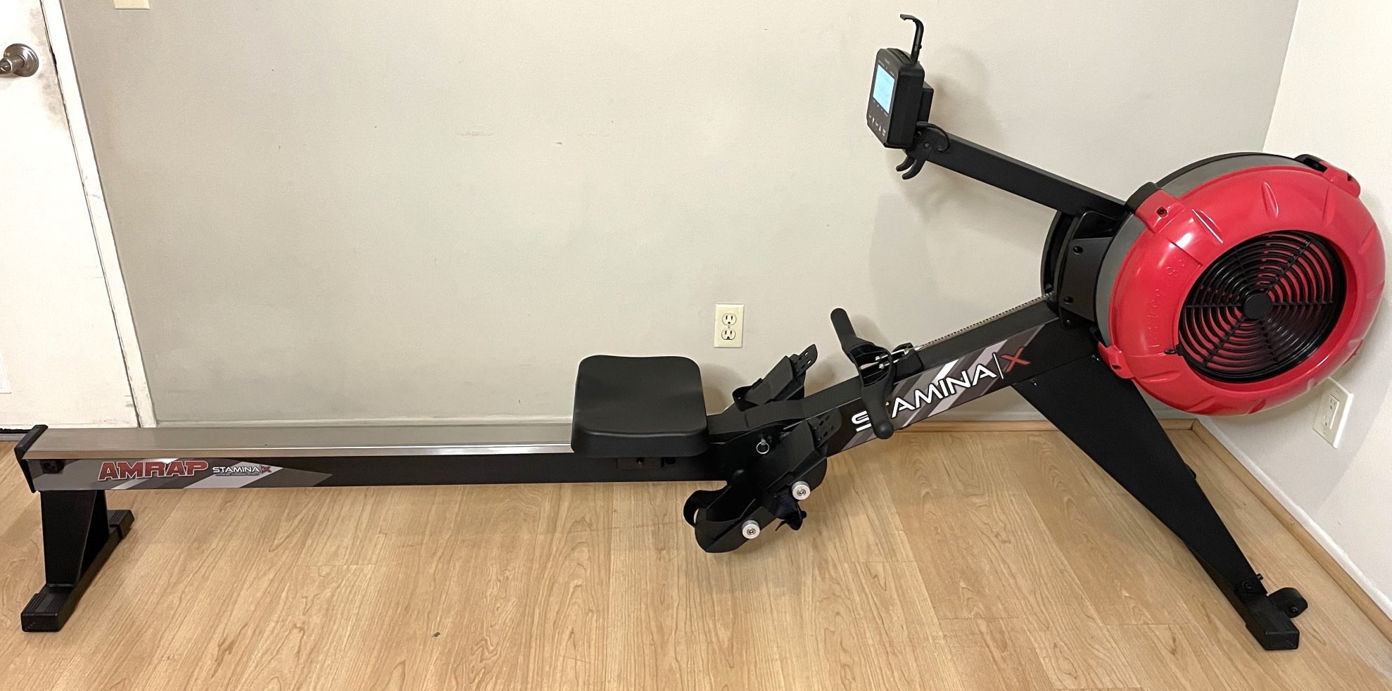 Stamina X AMRAP Fitness Air Rower Machine Exercise Workout Row Rowing Home Crossfit Trainer