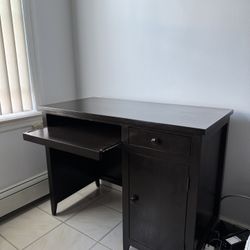 Dark Wood Computer Desk – $100