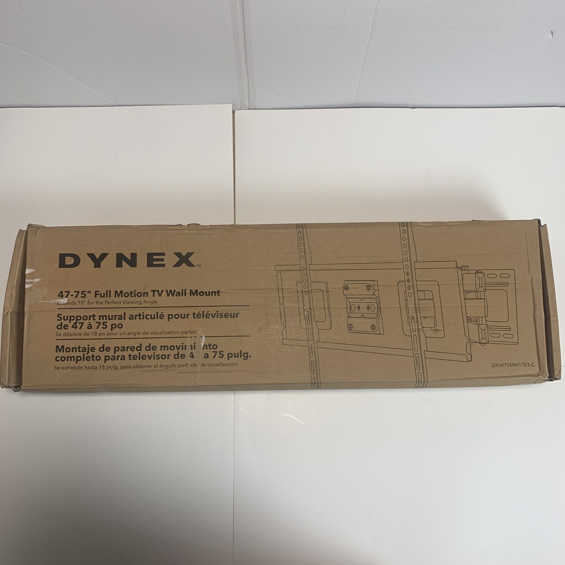Dynex 47-75 Full Motion TV Wall-Mount Read Below