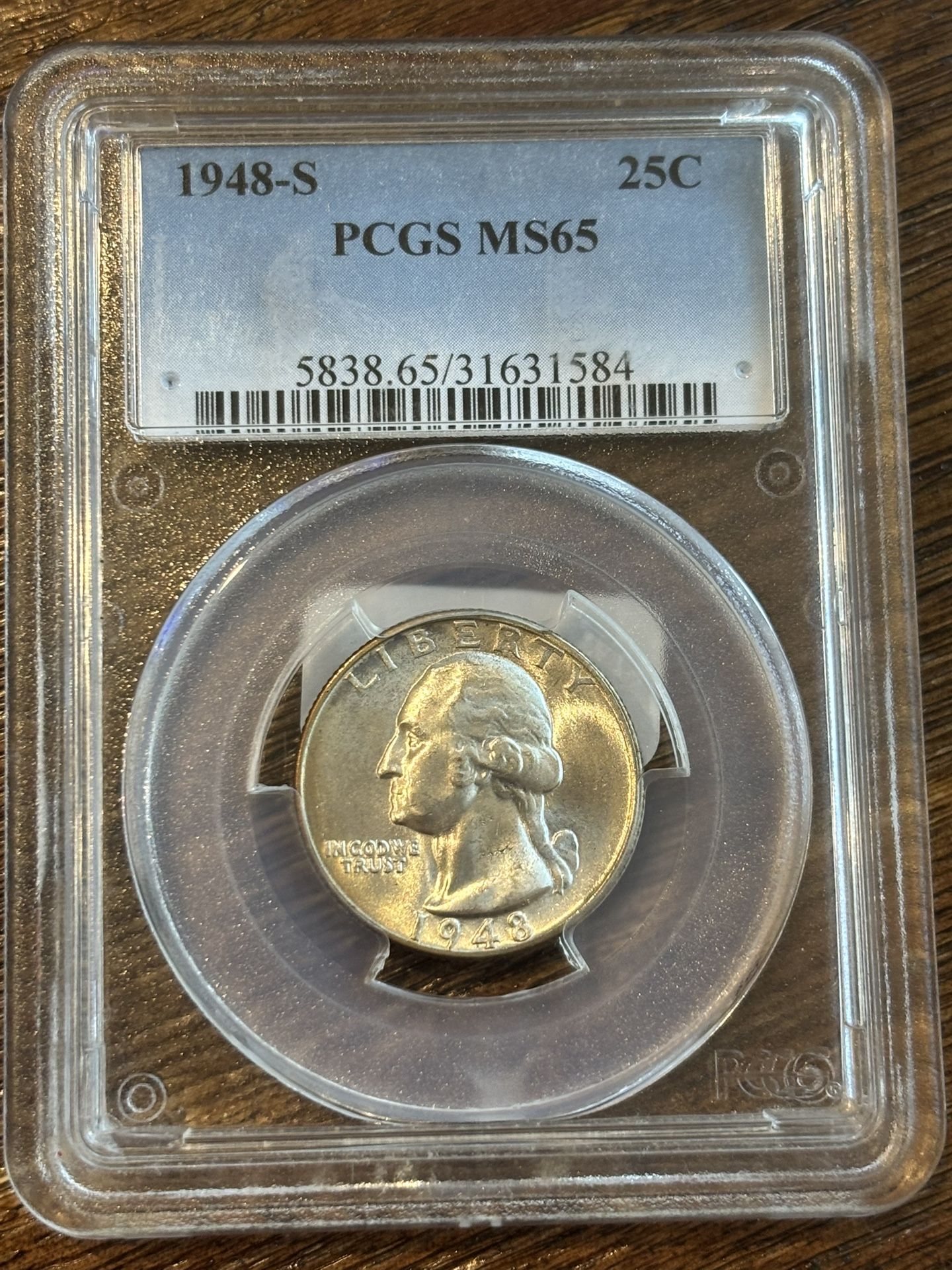 PCGS MS65 1948-S Washington Silver Quarter