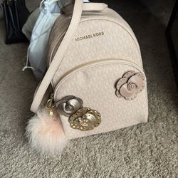 Pastel Pink MK Backpack 
